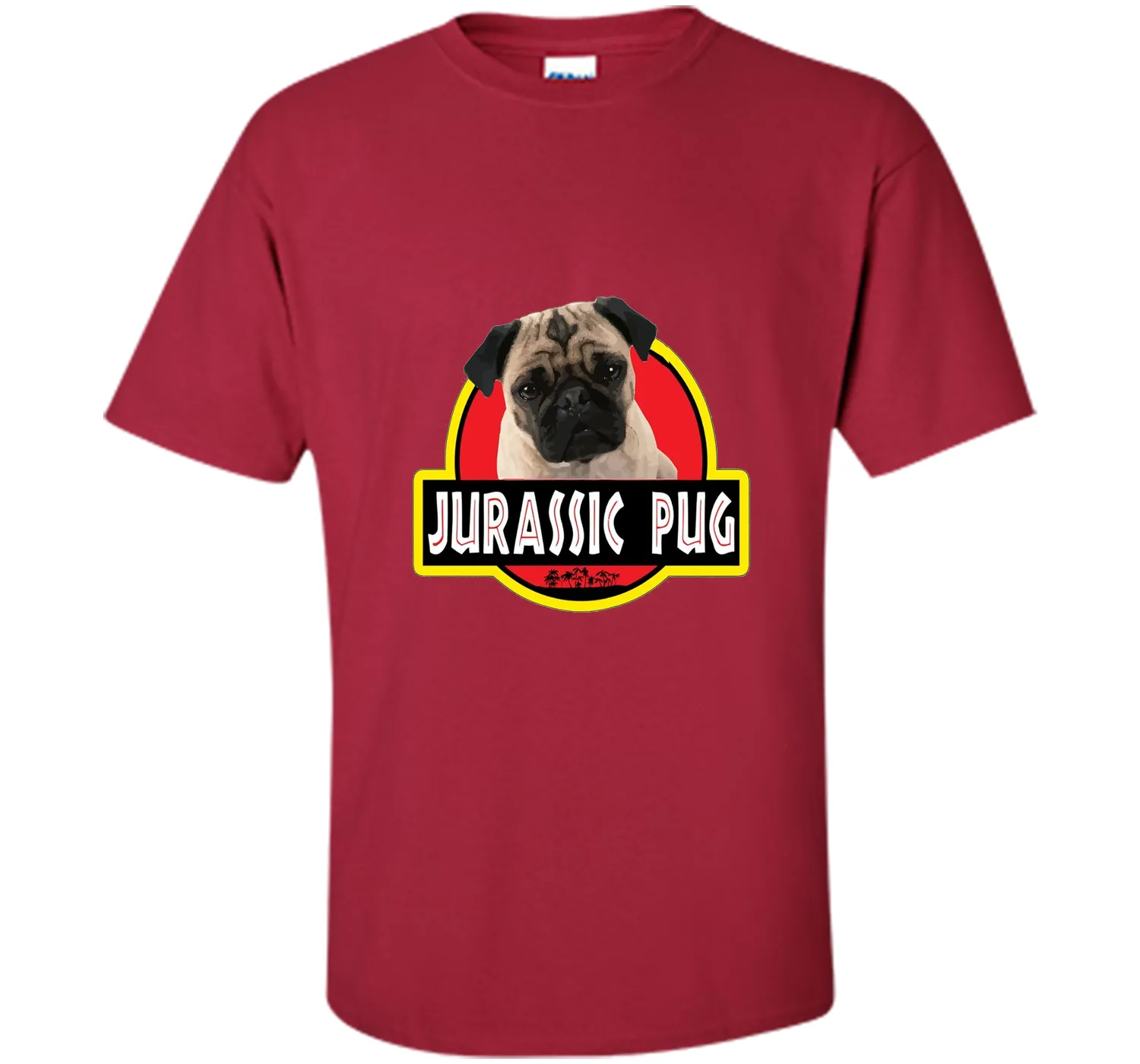 Jurassic Pug Funny Dog T- Shirt