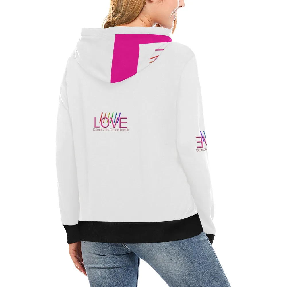 Kalent Zaiz Women's Turtleneck Pullover Hoodie