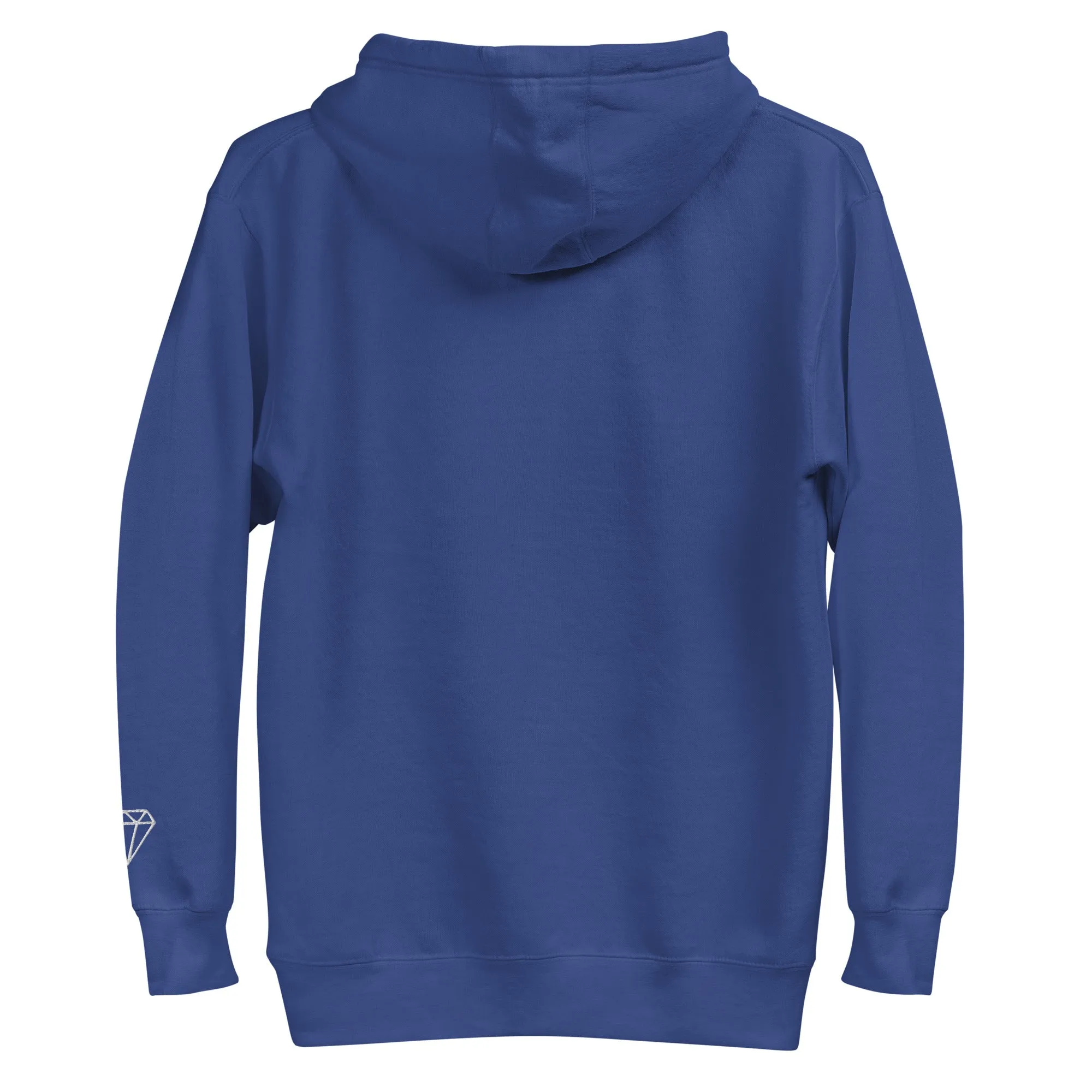 KGE Unlid White Embroidery Unisex Premium Hoodie