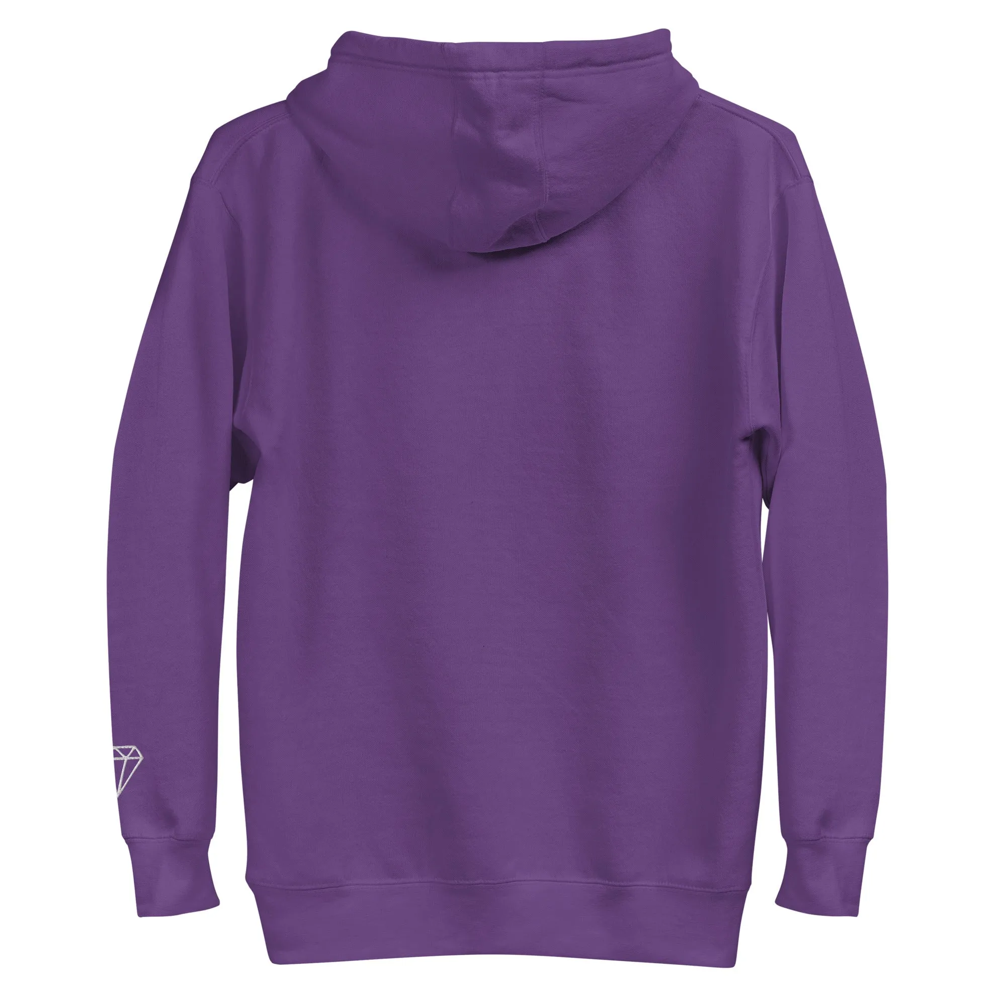 KGE Unlid White Embroidery Unisex Premium Hoodie