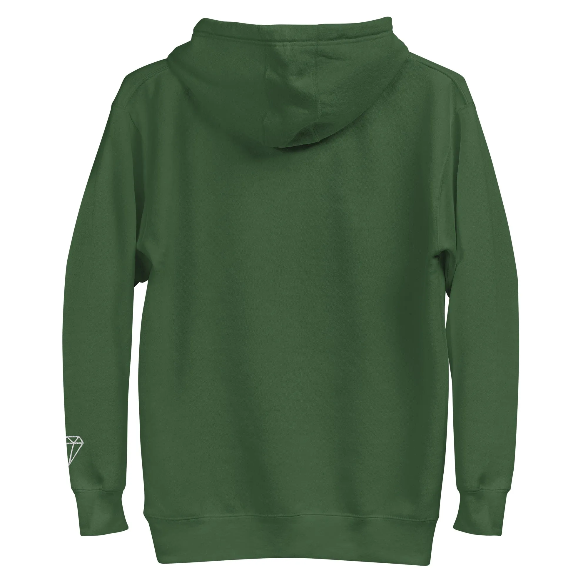 KGE Unlid White Embroidery Unisex Premium Hoodie