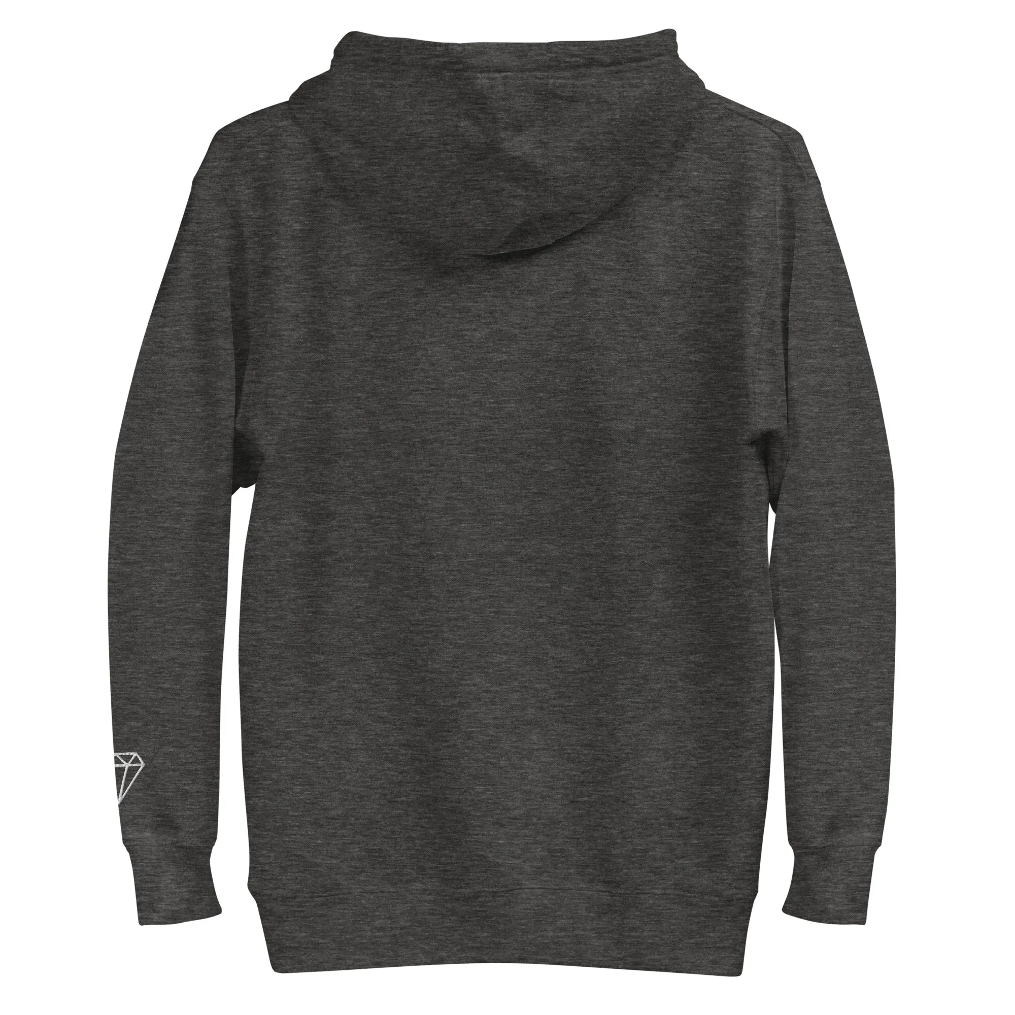 KGE Unlid White Embroidery Unisex Premium Hoodie