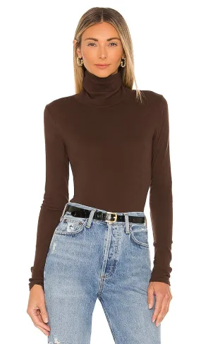 LA Made Roosevelt Turtleneck in Brown