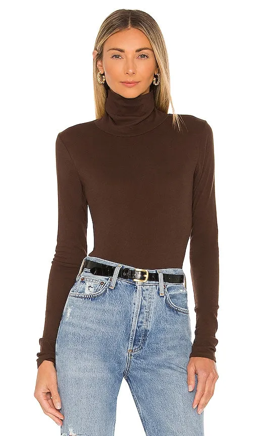 LA Made Roosevelt Turtleneck in Brown
