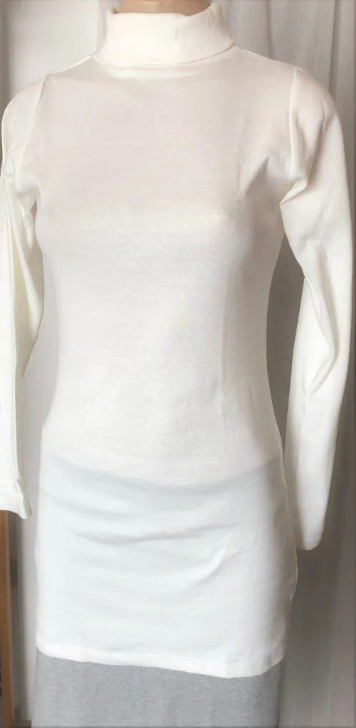 Ladies Skivvy in White