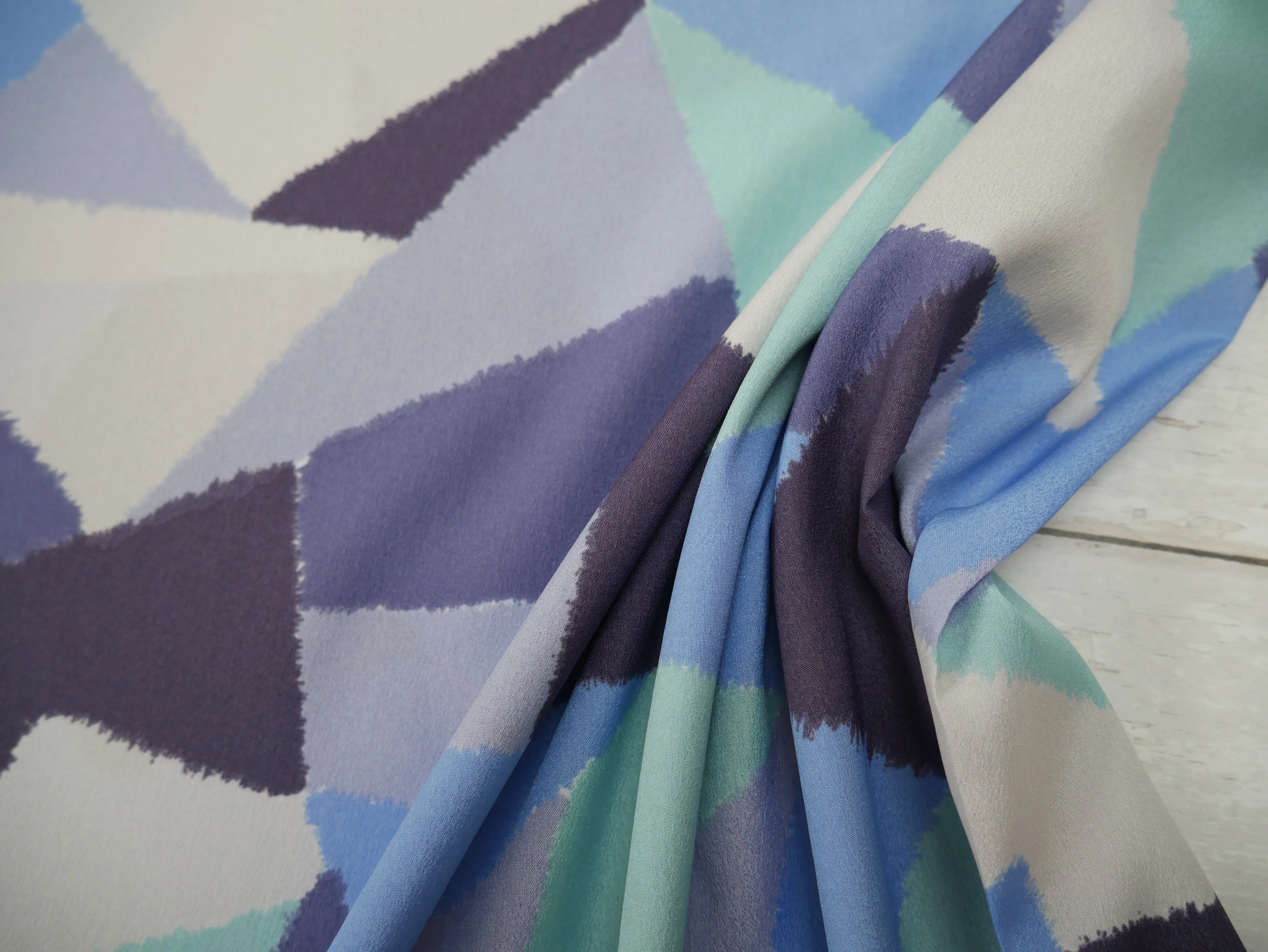 Lady McElroy Crepe De Chine Lining in Glacier, £14.00 p/m