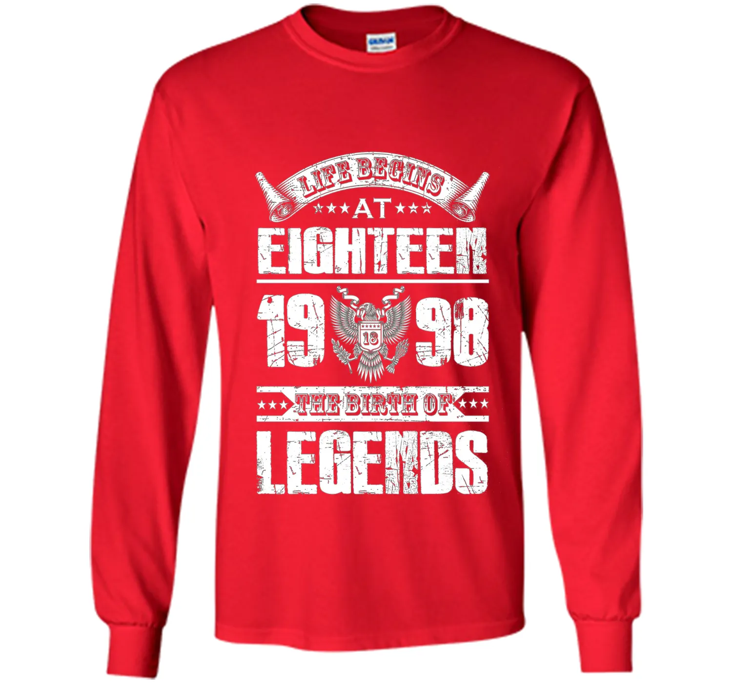 Life begins at 18, 1998 the birth of legends- 1998 T Shirt