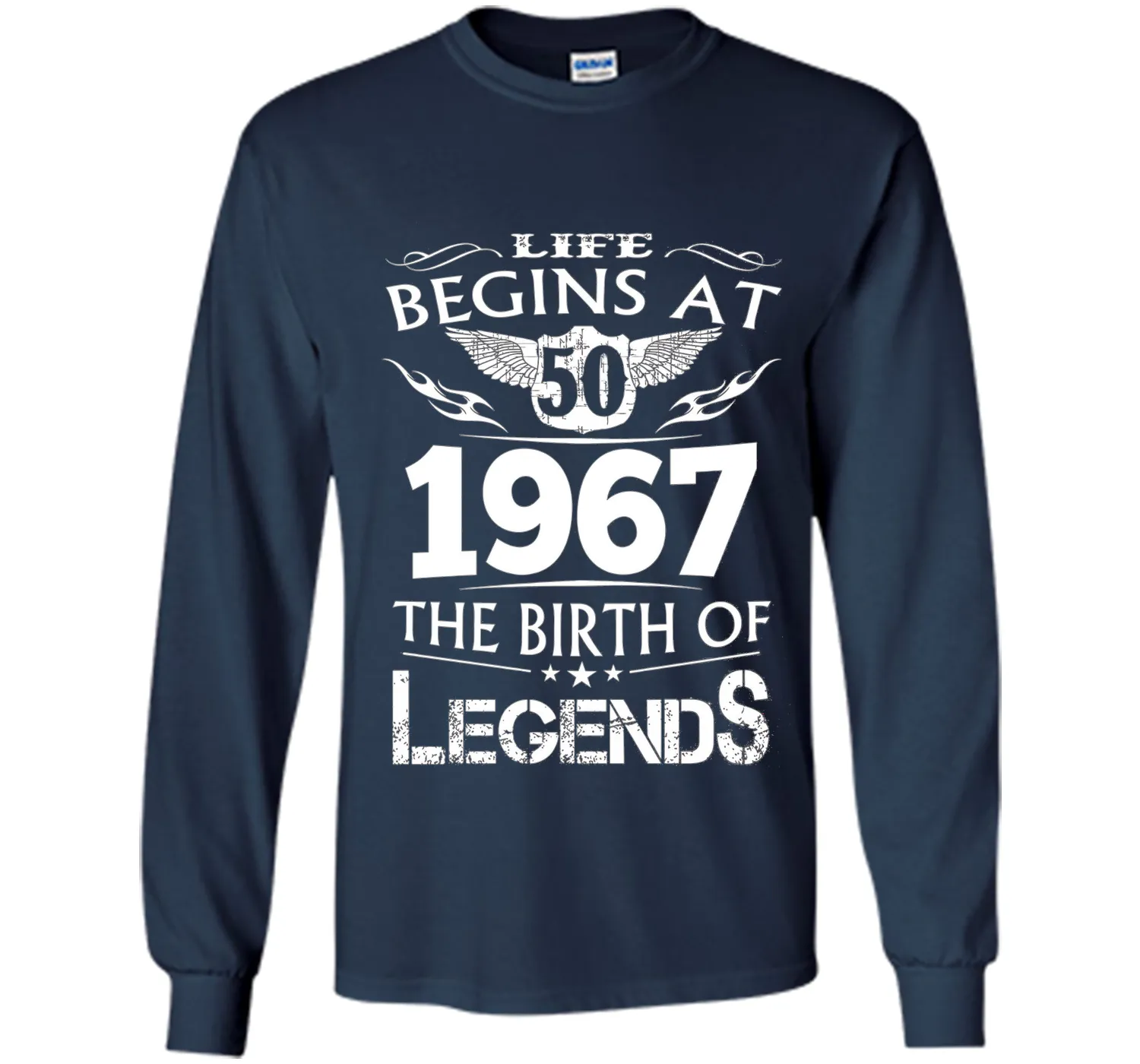 Life Begins At 50 1967 The Birth Of Legends T-Shirt t-shirt
