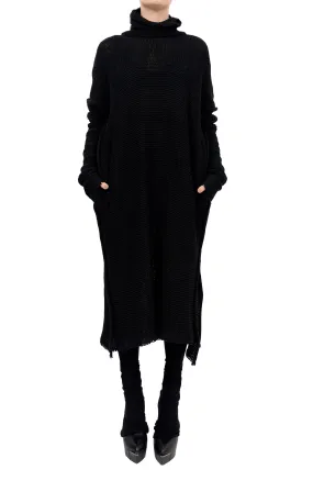 Long Knitted Turtleneck Sweater