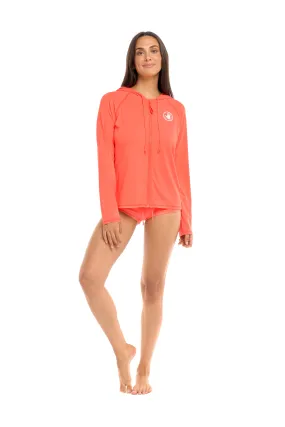 Mandie Hoodie Rashguard - Sunset