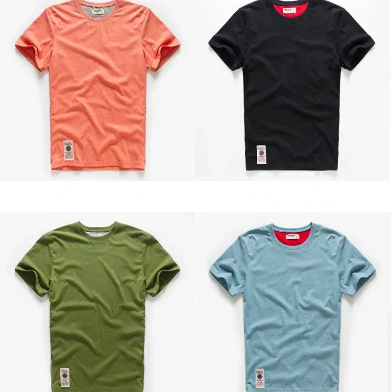 Men's Basic Summer T Shirt-Causal Short Sleeve Cotton Top