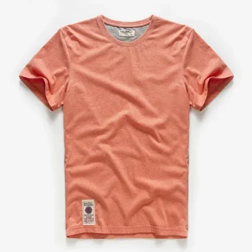 Men's Basic Summer T Shirt-Causal Short Sleeve Cotton Top