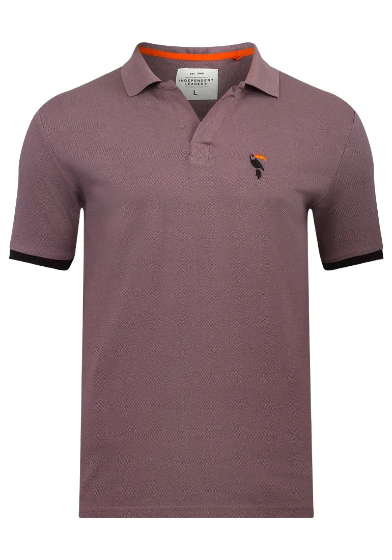 Mens Polo Shirt Independent Golf Toucan Pique Cotton Short Sleeve T-Shirt S-XL