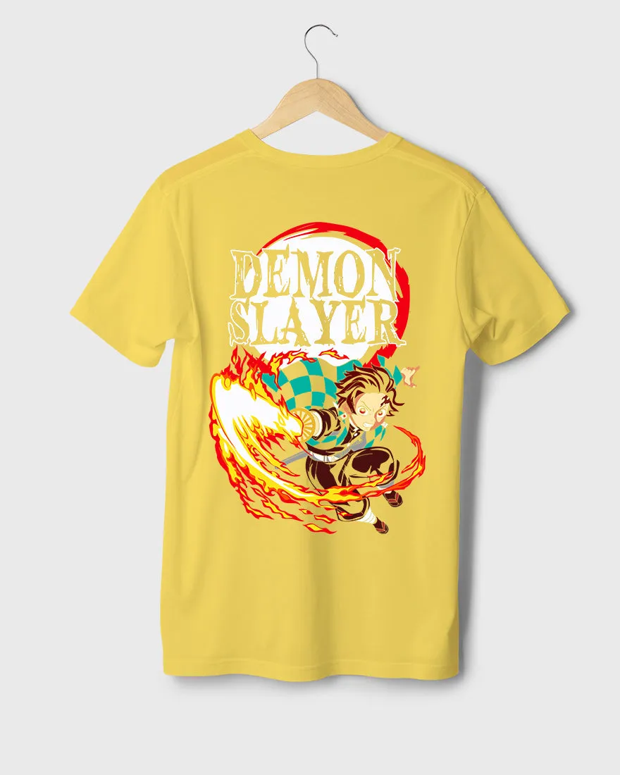 Mens Regular Tshirt Anime Demon Slayer Tanjiro 2