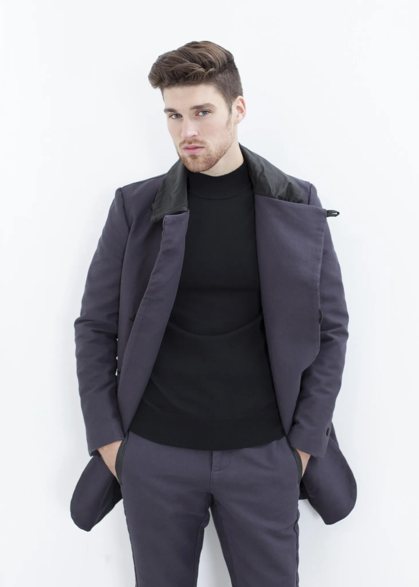 Merino Knit Turtleneck in Black - More Choice