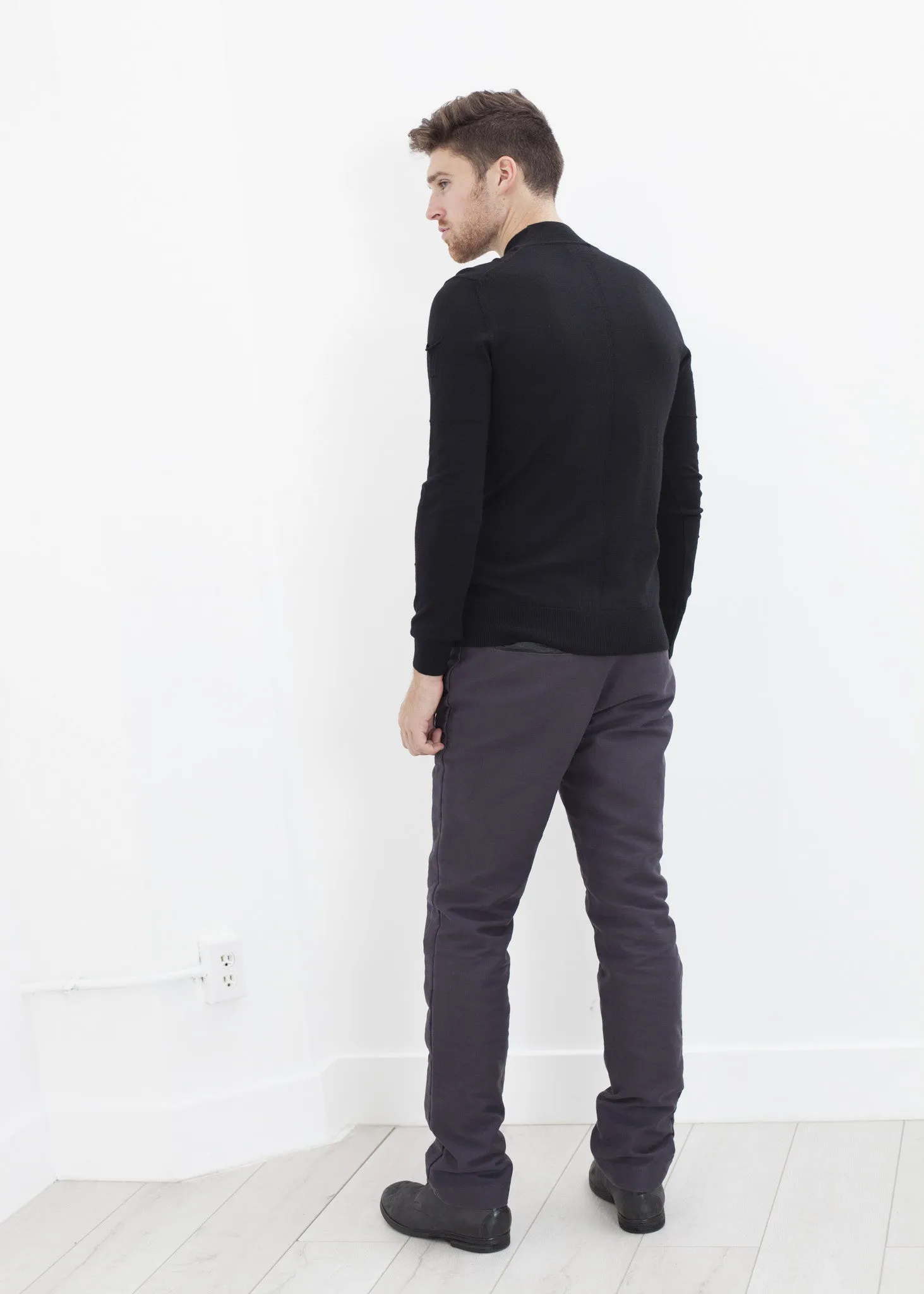 Merino Knit Turtleneck in Black - More Choice