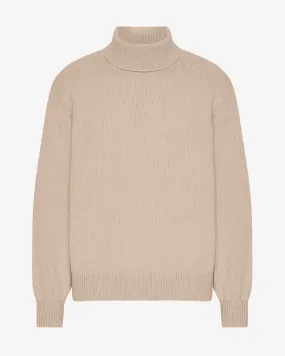 Merino Wool Turtleneck - Ivory White