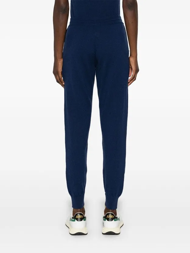 Milano Drawstring Cashmere Joggers - Neptune