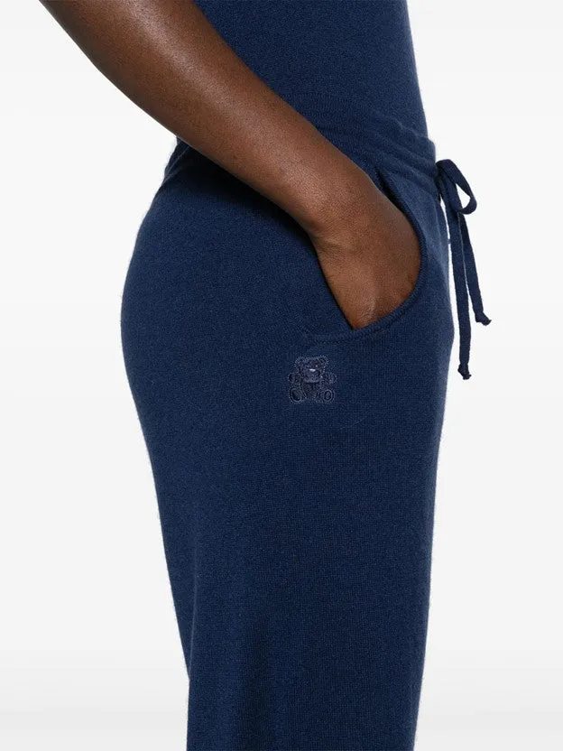 Milano Drawstring Cashmere Joggers - Neptune