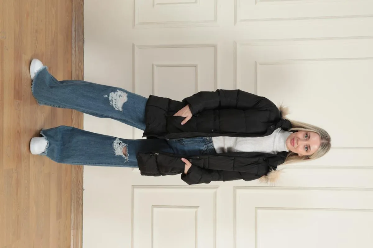 MPL Women's Regular Fit Lined Hooded Comfortable Coat 60224 - Castle Rock
