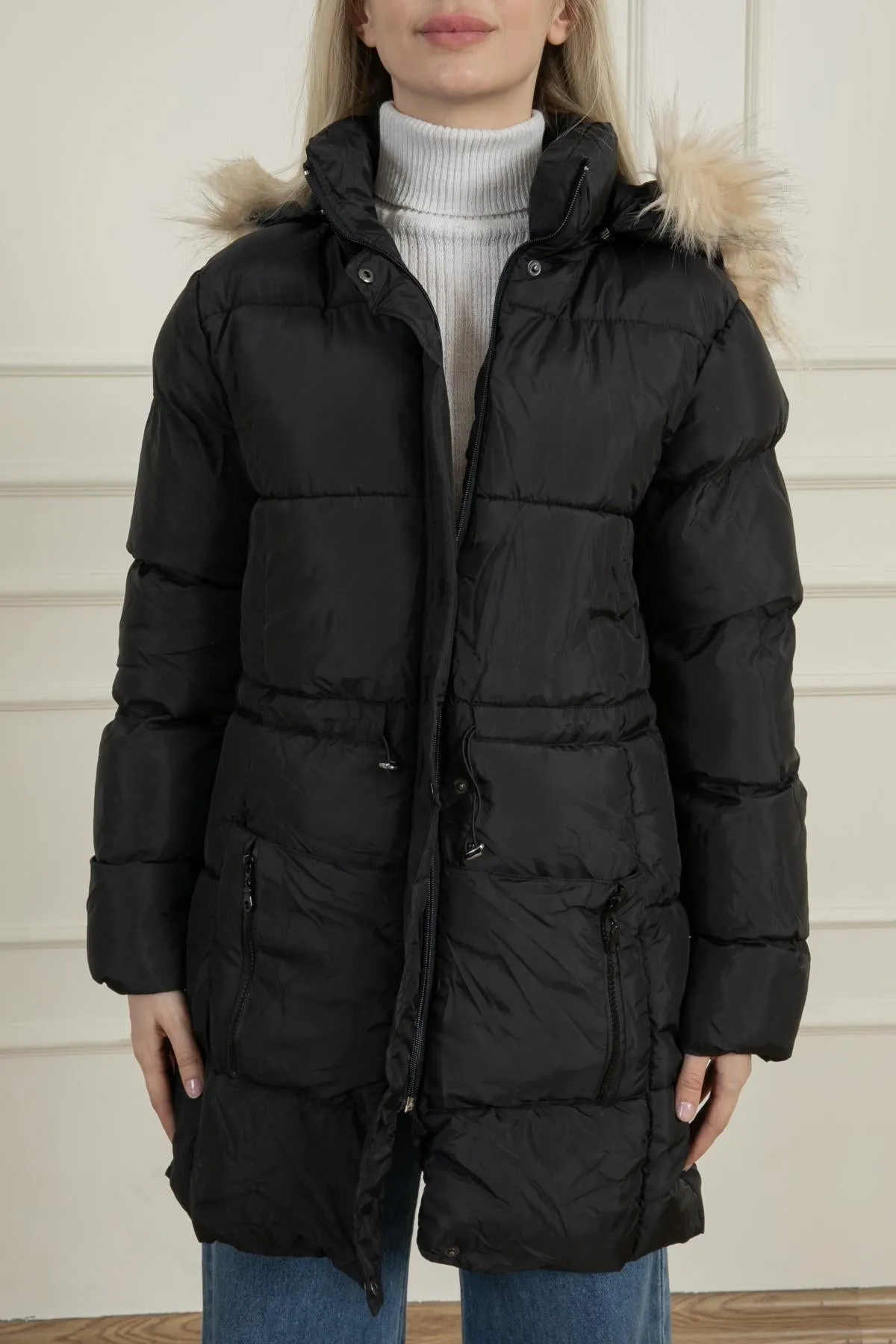 MPL Women's Regular Fit Lined Hooded Comfortable Coat 60224 - Castle Rock