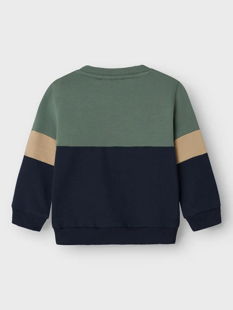 Name it Baby Boy Sweatshirt and Jogger Set - Green