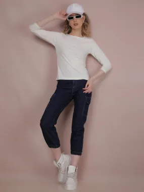 Navy Blue Joggers Jeans