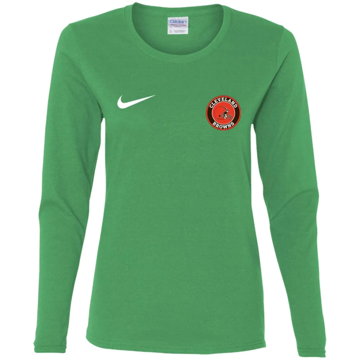 Nike Cleverlan Browns Nfl Football Women Long Sleeve Shirt
