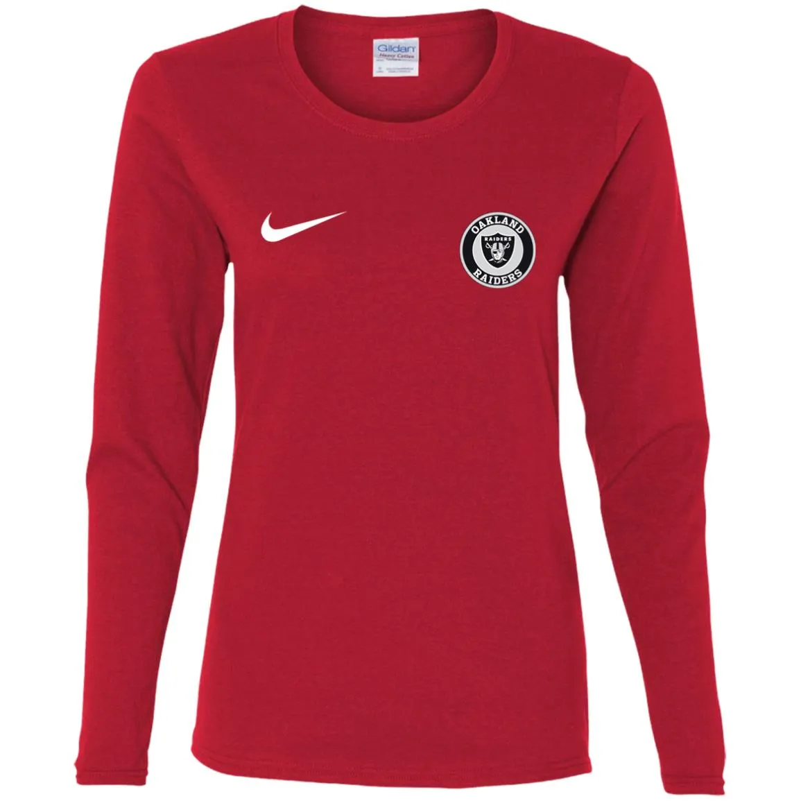 Nike Oakland Raiders Nfl Football Women Long Sleeve Shirt
