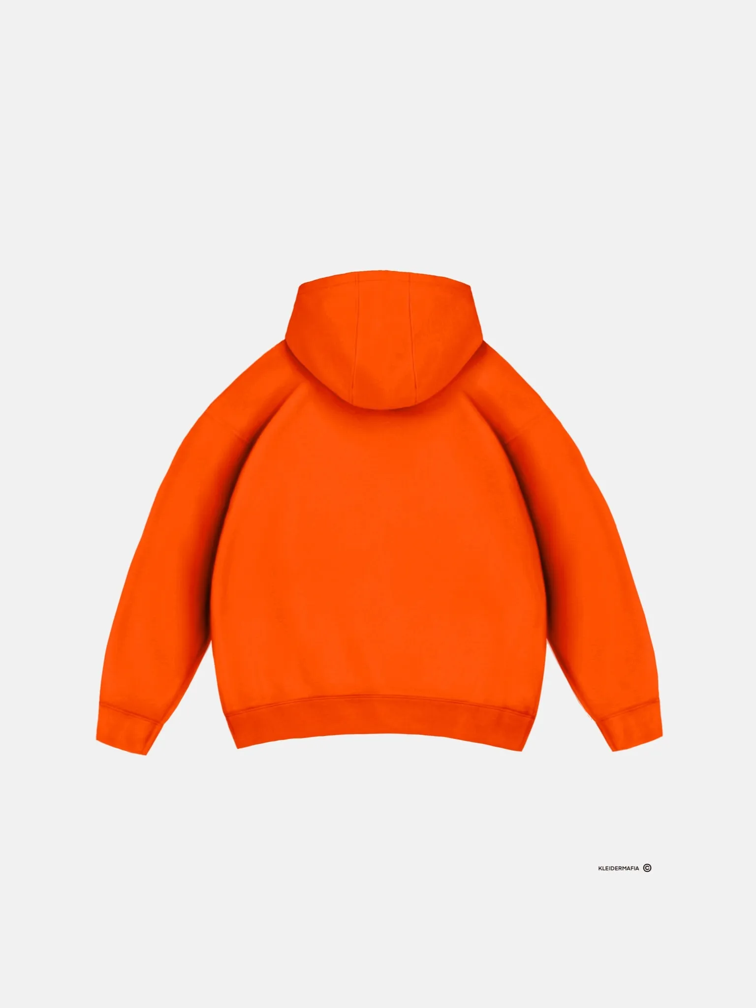 Oversize Basic Hoodie - Orange