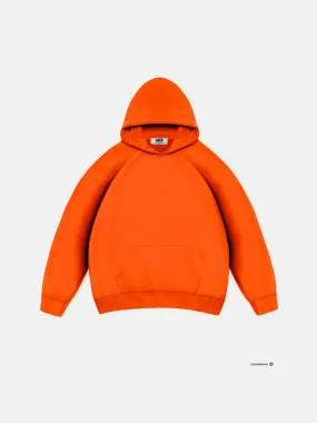 Oversize Basic Hoodie - Orange