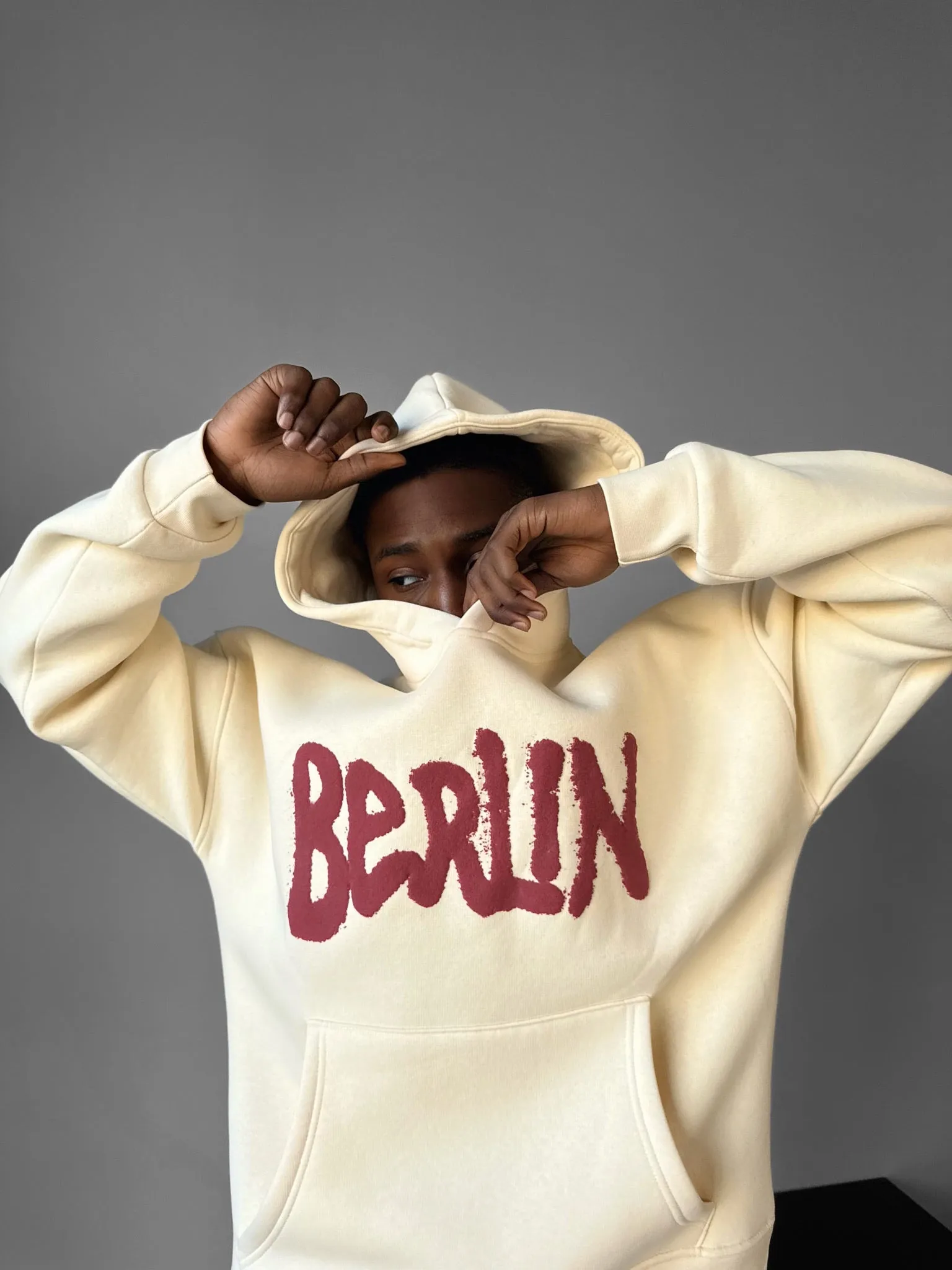 Oversize Berlin "Sumpf" Hoodie - Antique White