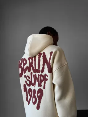 Oversize Berlin "Sumpf" Hoodie - Antique White