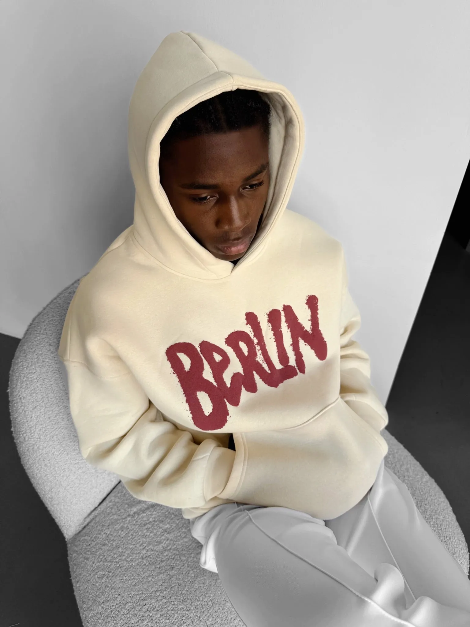 Oversize Berlin "Sumpf" Hoodie - Antique White
