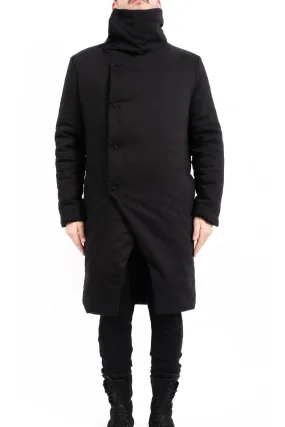 Padded Coat with Tall Collar