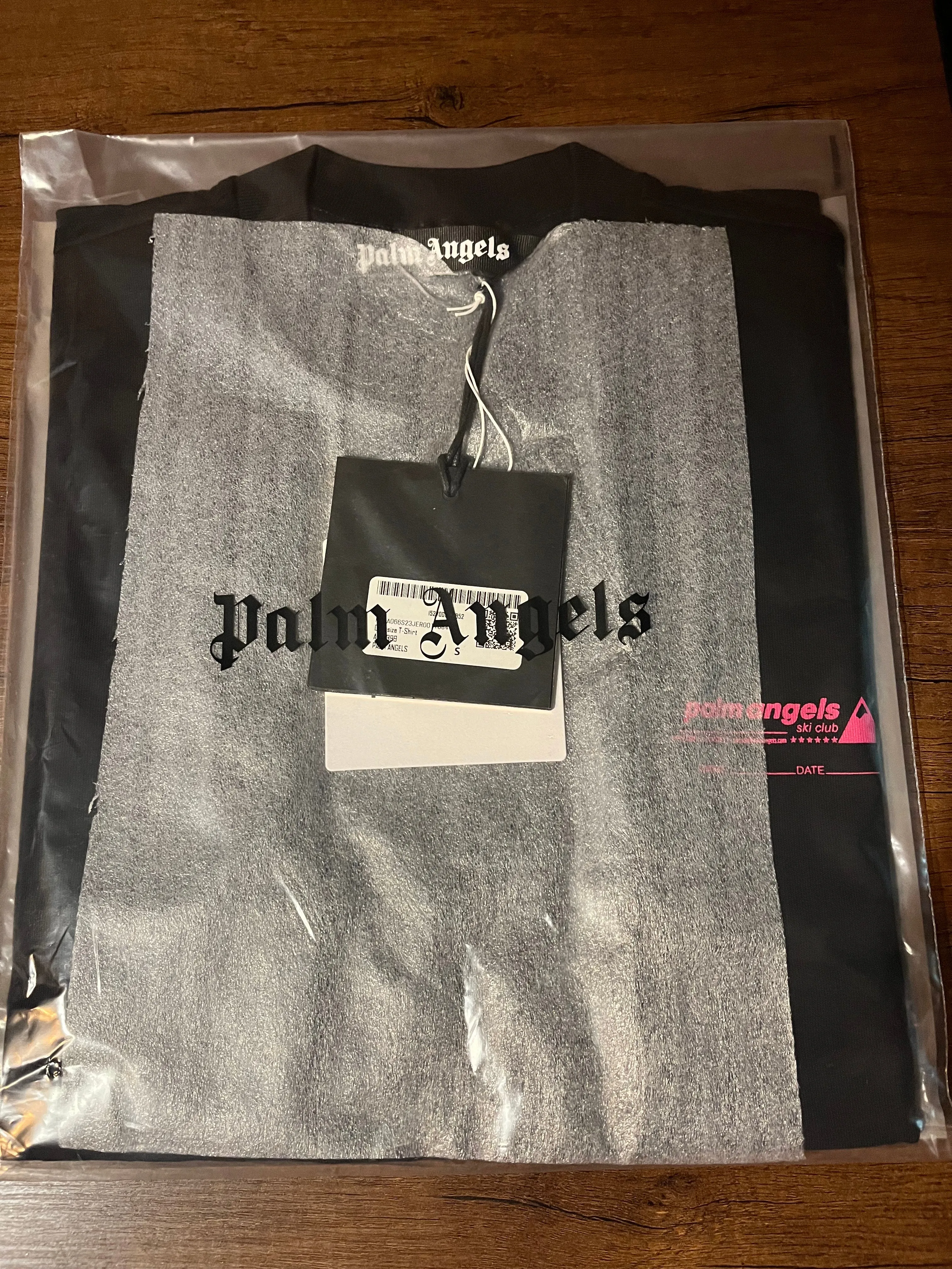 Palm Angels "PXP Palm Tree in Neon" T-Shirt Styled in Ecru for Spring&Summer 2023