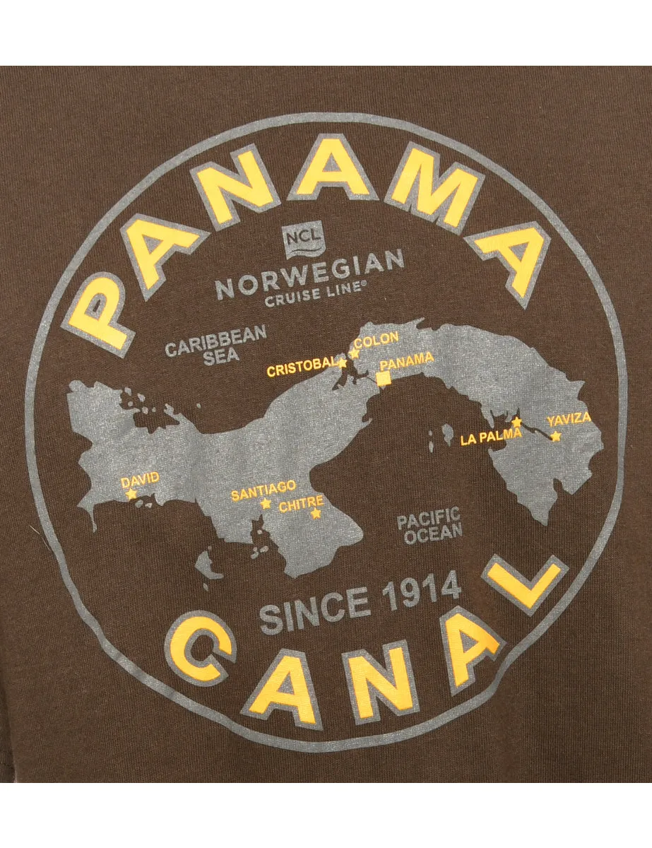 Panama Canal Printed T-shirt - M