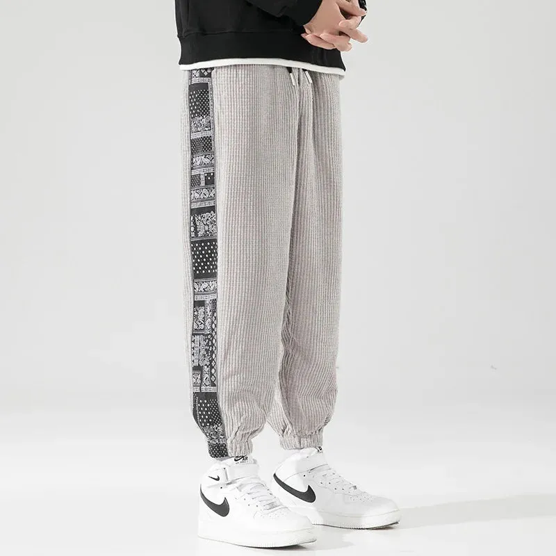 Patterned Stripe Joggers