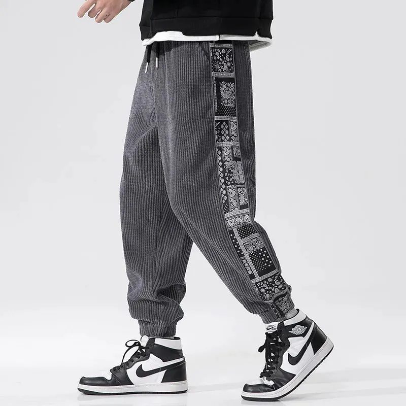 Patterned Stripe Joggers