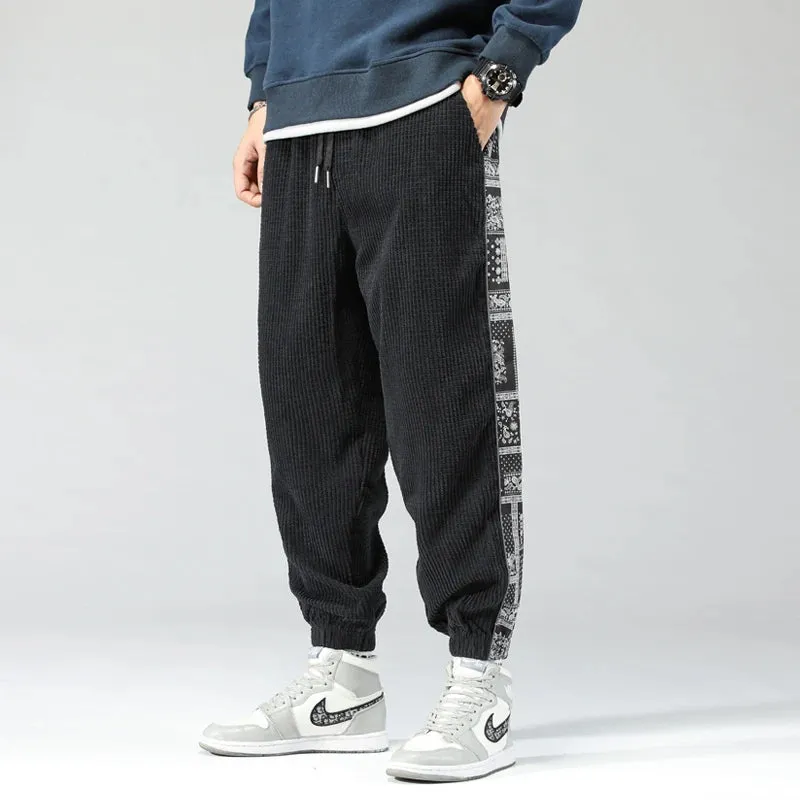 Patterned Stripe Joggers