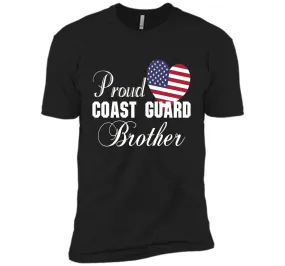 Pride U.S. Army - Proud Coast Guard Brother Heart T-shirt shirt