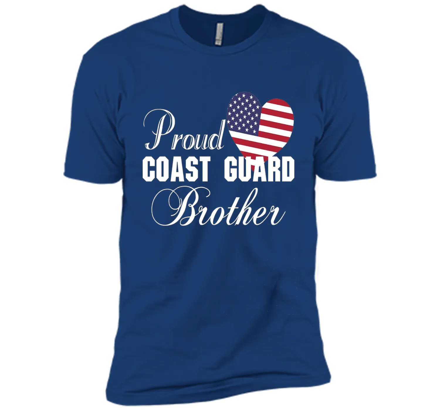 Pride U.S. Army - Proud Coast Guard Brother Heart T-shirt shirt