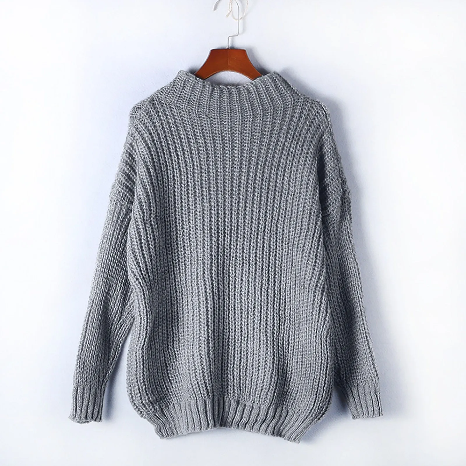 Pullover Knitted Turtleneck Sweater