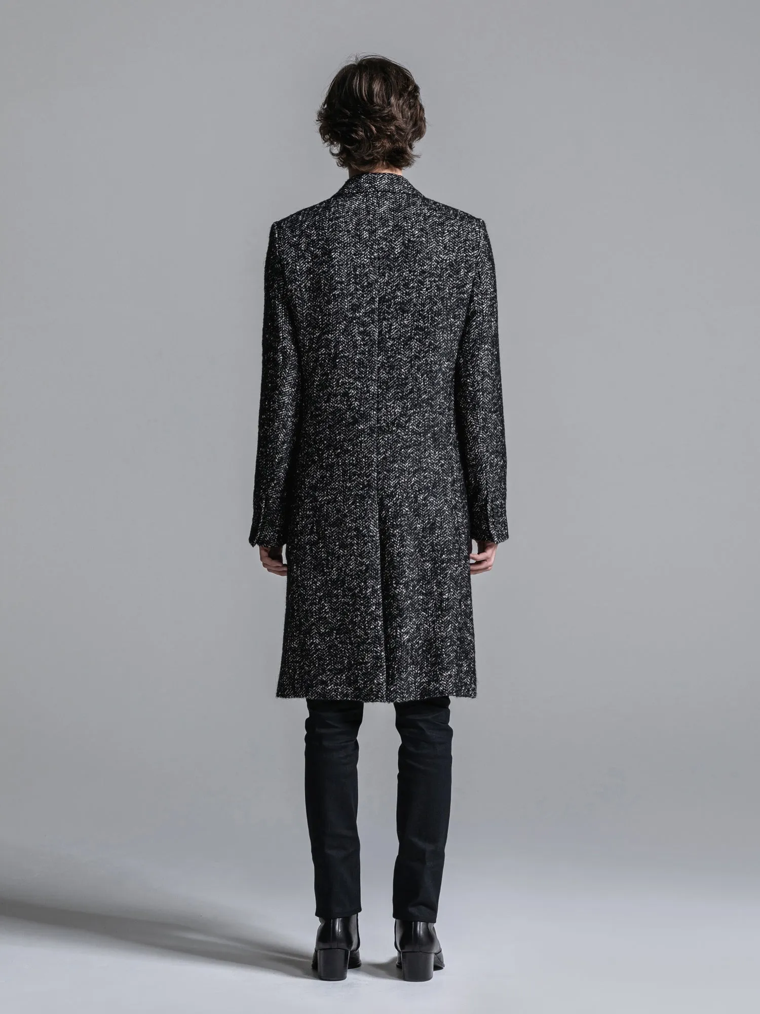 RAFANELLI TWEED CHESTERFIELD COAT [2024A/W]