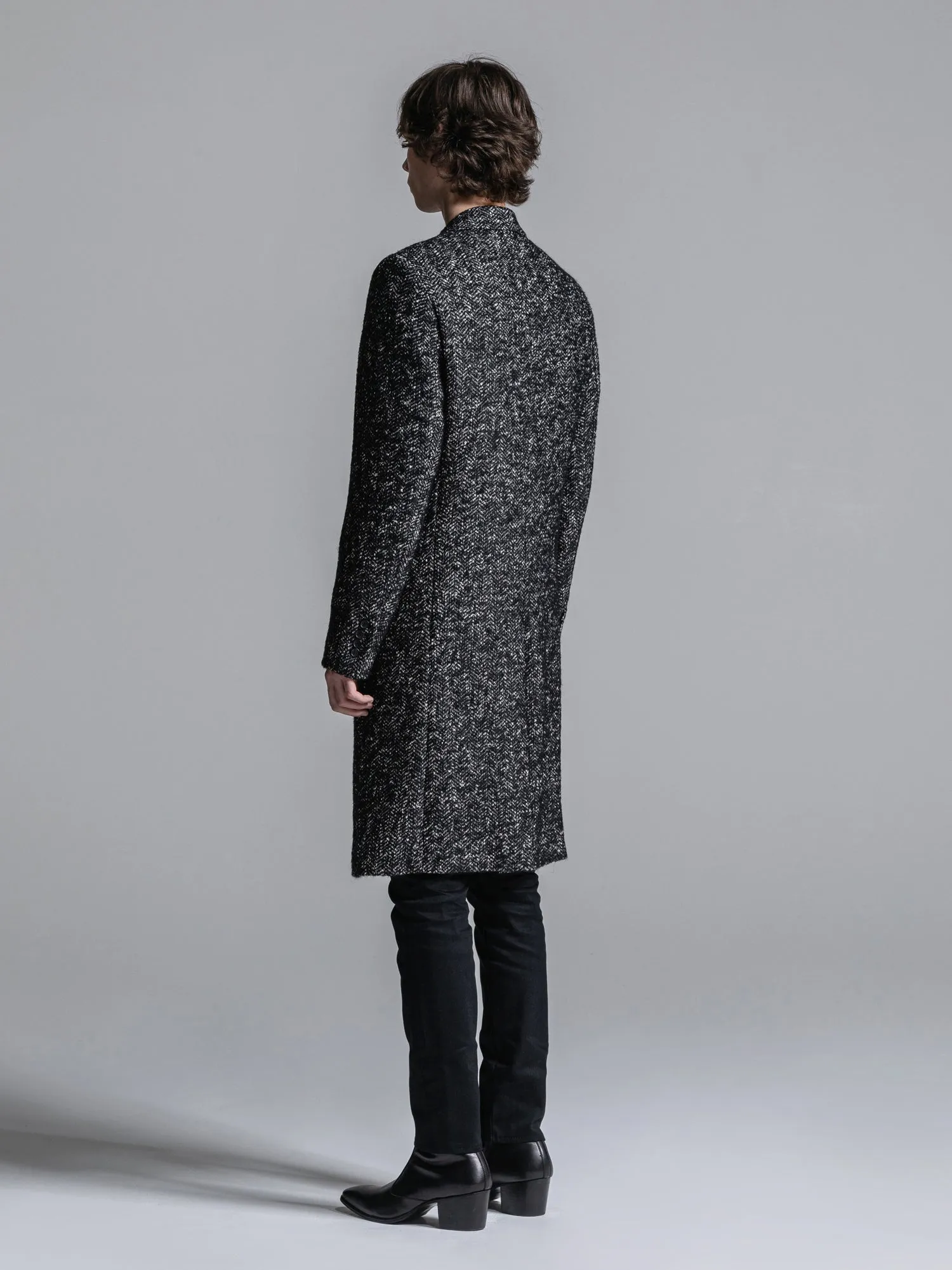 RAFANELLI TWEED CHESTERFIELD COAT [2024A/W]
