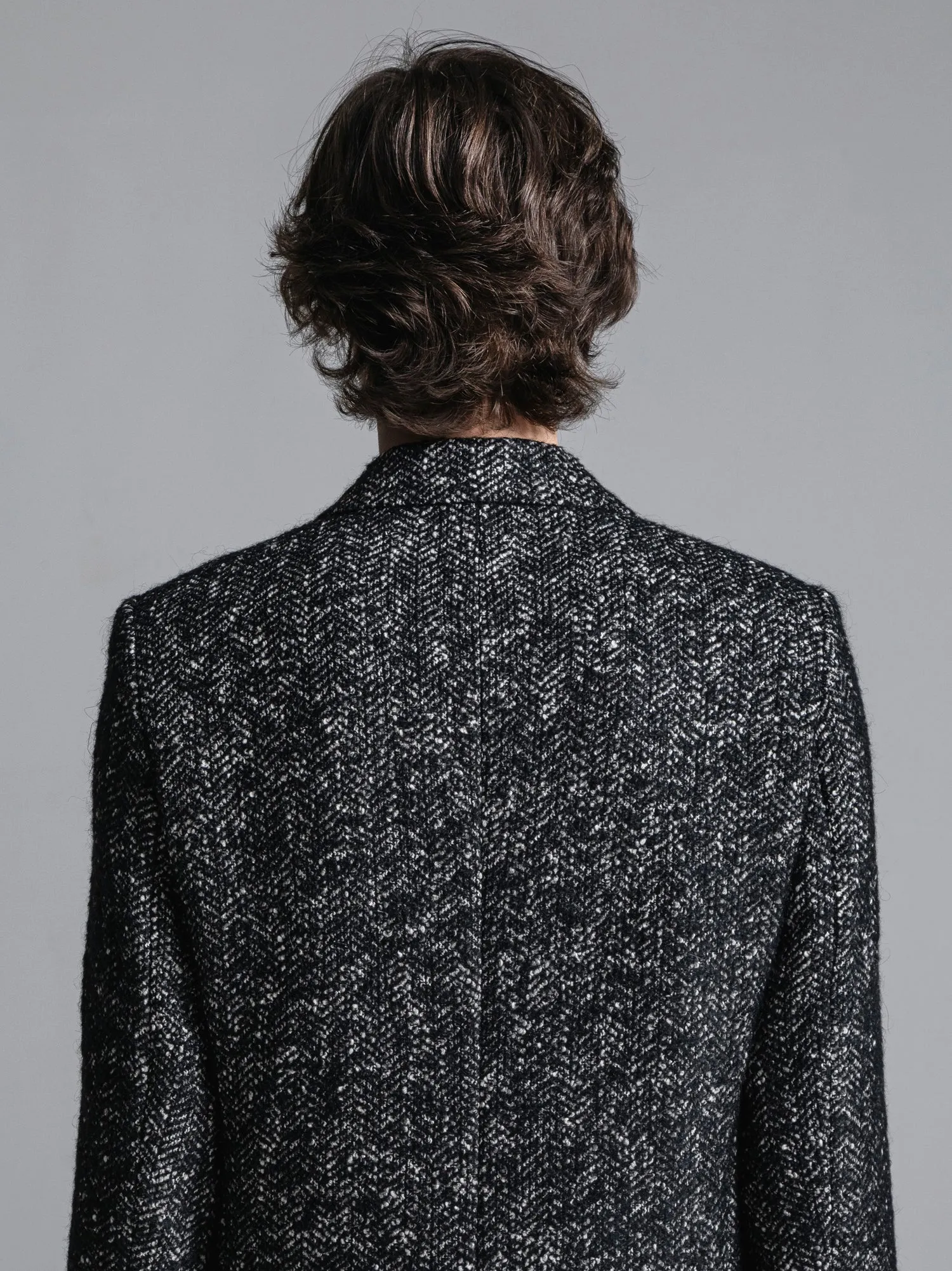 RAFANELLI TWEED CHESTERFIELD COAT [2024A/W]
