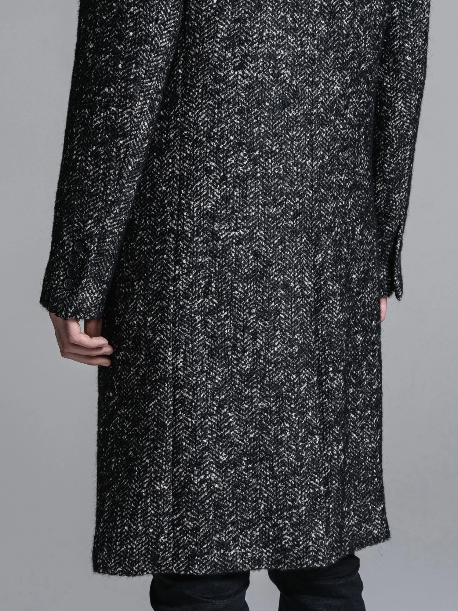 RAFANELLI TWEED CHESTERFIELD COAT [2024A/W]