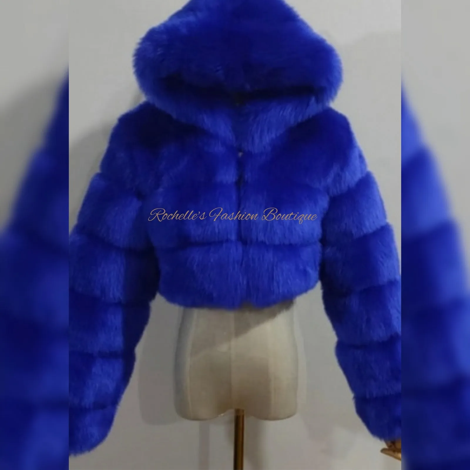 Red Fur Crop Coat