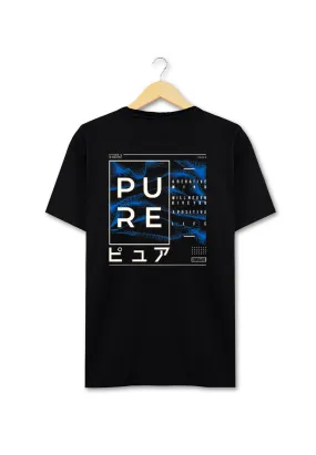 Ryusei Kaos Pria Pure Black