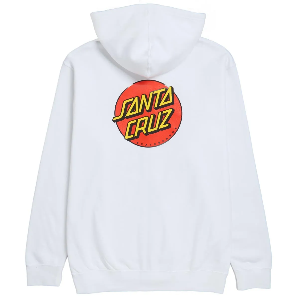 Santa Cruz Womens Classic Dot Zip Up Hoodie - White